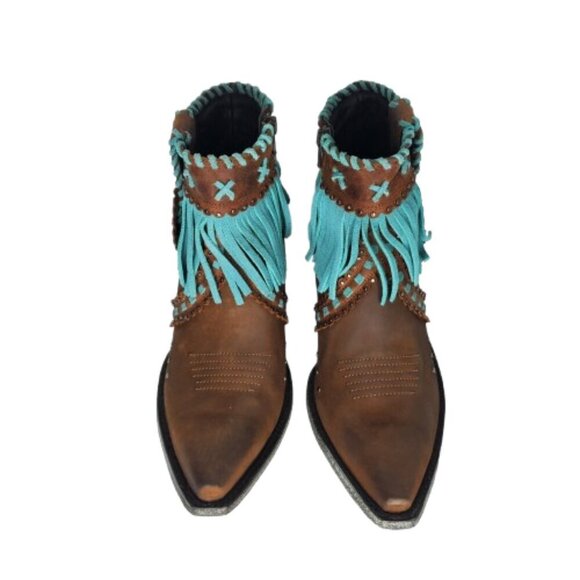 Old Gringo Ivanna 7" Fringe Leather Western Cowboy Boots - Picture 2 of 10